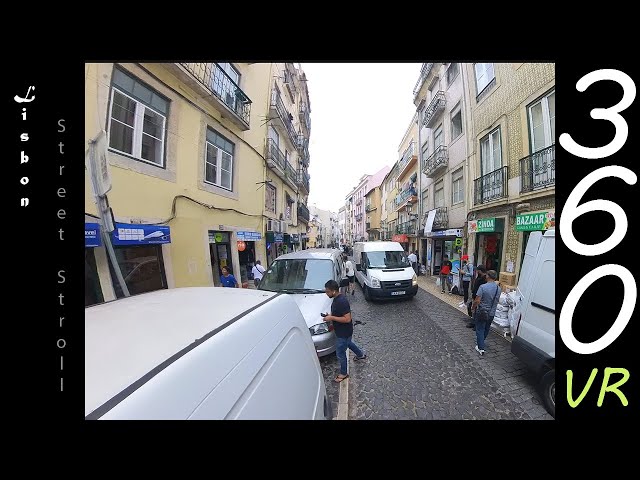 🏘️🚶‍♀️Exploring Lisbon's Enchanting Streets -4k 360 VR-