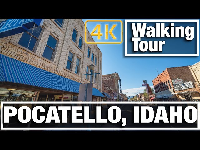 4K City Walks:  Pocatello, Idaho Virtual Treadmill Walking Tour