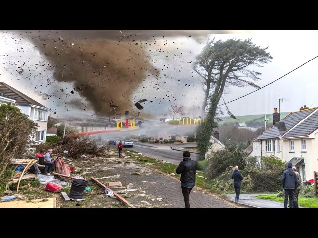 Horrifying Tornado Destroyed Cornwall: Storm Éowyn's Shocking Start in Ireland and UK