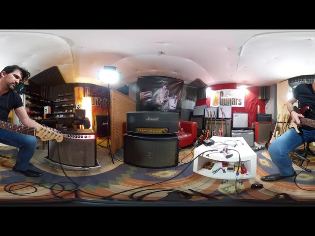 FIGHT: Marshall SLP1959 vs. Fender Twin Reverb - at very killer volume / in 360° video