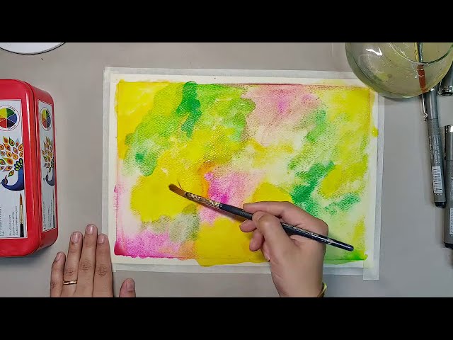 Paint with me | Easy Mandala Art With Flowers | Poster Colours Background | Live