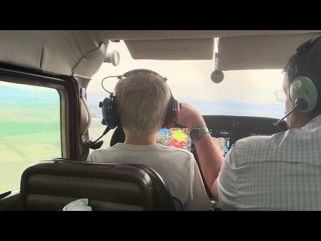 First Flight! Cessna 182 - Helena, MT - Landing!