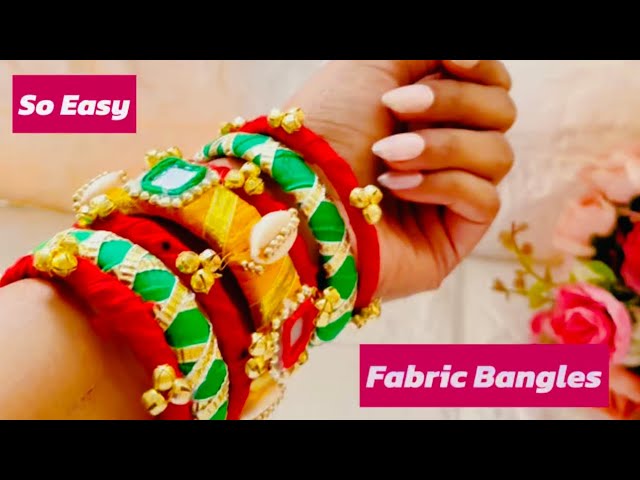 Revamp Your Style: Transform Old Bangles with Recycled Fabric! #Upcycling #DIY #artwithsonal