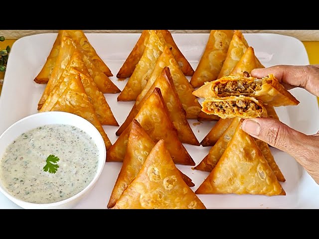 Mutton Keema Samosa | Best Evening Snack Recipe | Make and Store Snack Recipe