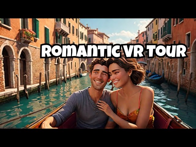 360° VR Romantic Gondola Ride through Venice Canals, Italy | Scenic VR Tour