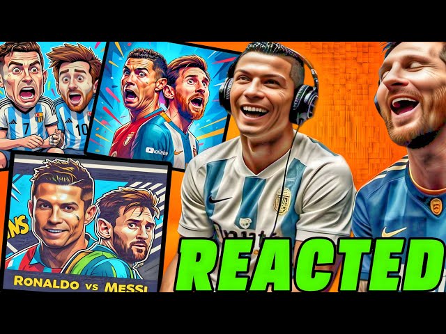 Ronaldo and messi reacted to their videos #ronaldo