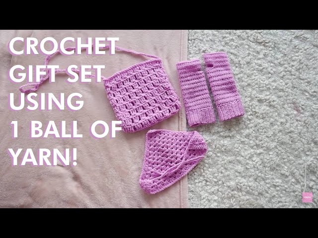 Crochet Gift Set USING 1 BALL OF YARN | Perfect for Christmas!