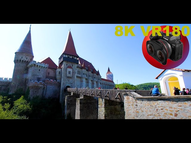 CORVIN CASTLE one of the Seven Wonders of Romania 8K 4K VR180 3D (Travel Videos ASMR Music)