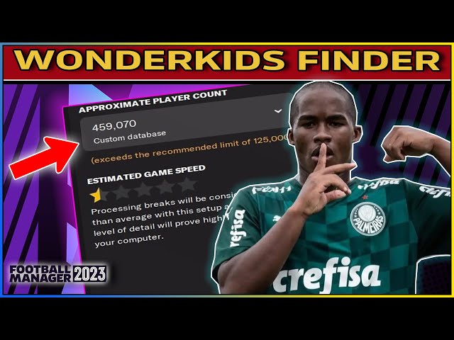 UNLOCK FM 23 WONDERKIDS | Database setup |