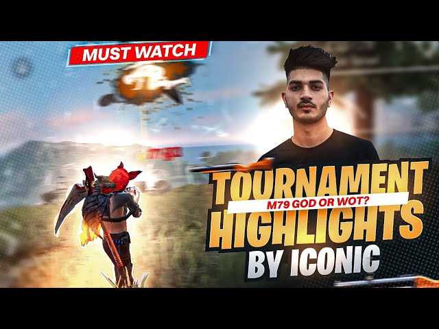 Tournament highlights🏆: 1 vs 4 OP clutches by ICONIC😷 || T1 scrims freefire⚔