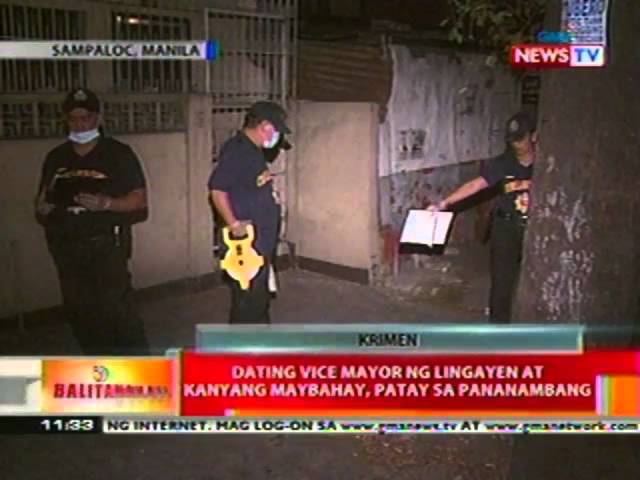 BT: Dating vice mayor ng Lingayen   at kanyang maybahay, patay sa   pananambang