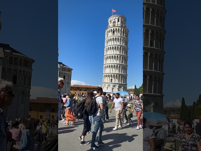 Outside the Leaning tower of Pisa 🇮🇹