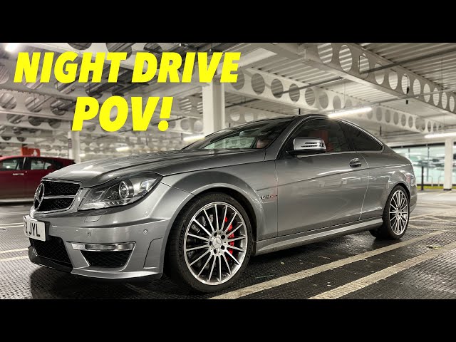 Mercedes C63 AMG | Night Drive POV | 4K