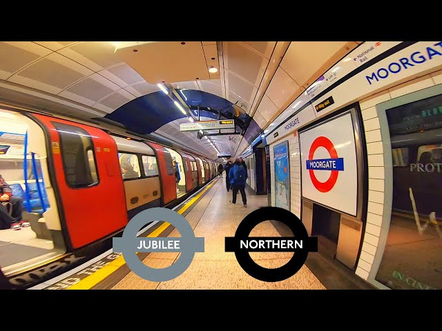 London Underground Waterloo To Moorgate Via London Bridge (Jubilee & Northern Line)