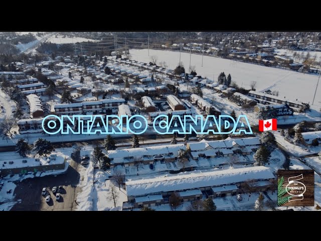 Aerial Shots of Ontario Canada Ofter The Blizzard Snow Storm ( Jan 18, 2022 )