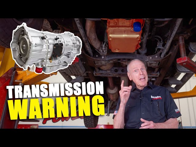 They're trying to kill your transmission.