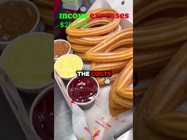 Make $8,200/Month Selling Churros?! 🤯🍩💰  #businessideas #businesstips #getrichtips