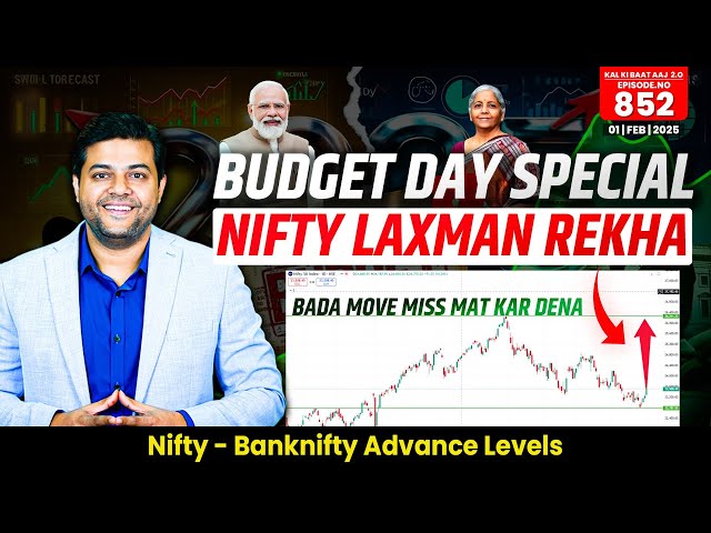 Nifty & Bank Nifty Analysis For Tomorrow | #Budget2025 Special | 1 Feb 2025 | #kalkibaataaj- 852