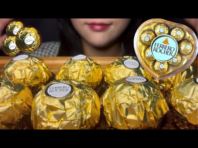 [SUB] 아몬드 콕콕 박힌 페레로로쉐 리얼먹방 해피뉴이어💙 Ferrero Rocher chocolate real mukbang asmr