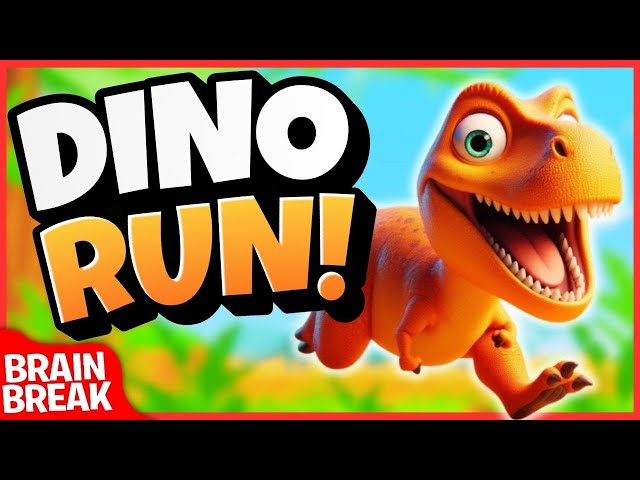 The Dino Run! 🌋 Brain Break | Freeze Dance | Brain Breaks for Kids