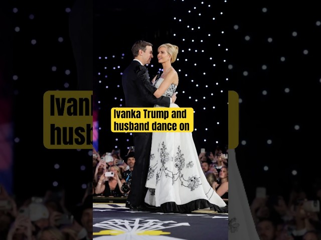 Ivanka Trump in Givenchy dresse and husband dance at inusguration