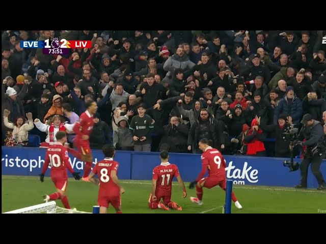 Mohamed Salah Goal | Everton vs Liverpool 2-2 | Highlights | PremierLeague 25