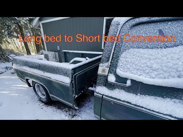 Chevy C10 Square Body, Budget Build, part 5, Long bed to Short bed Conversion