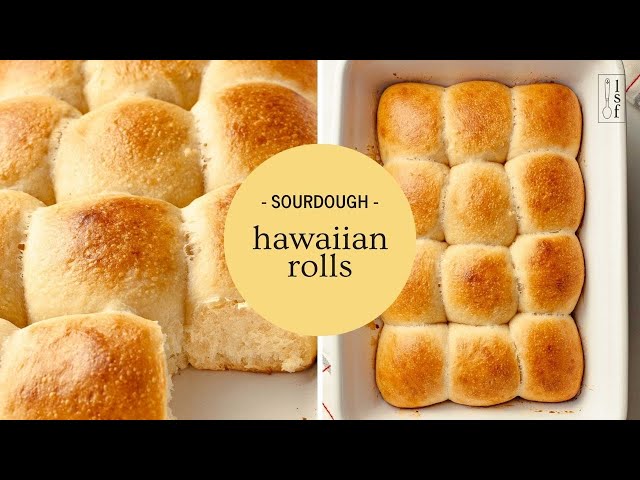 Sourdough Hawaiian Rolls - Soft and Easy to Make!