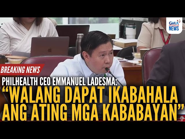 PhilHealth President and CEO Emmanuel Ledesma's opening statement | GMA Integrated News