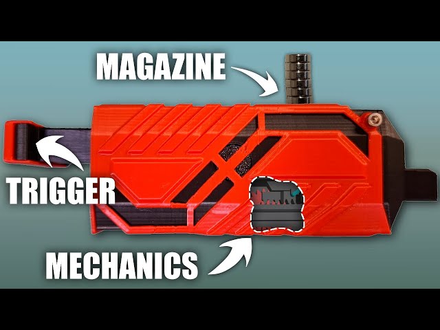 Designing A Magnet Insertion Tool With Automated Reloading | 3D Printed