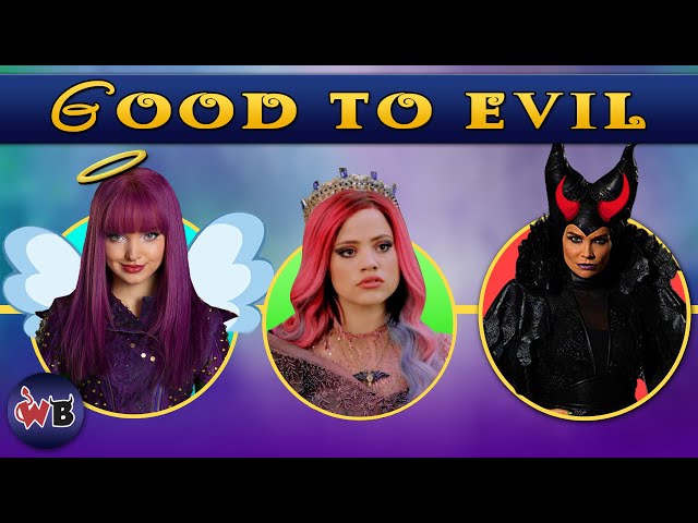 Disney Descendants Characters: Good to Evil