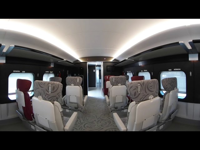 「高鐵列車」一等車廂 360 全景睇　Panoramic views of First Class on eXpress Rail Link Trains