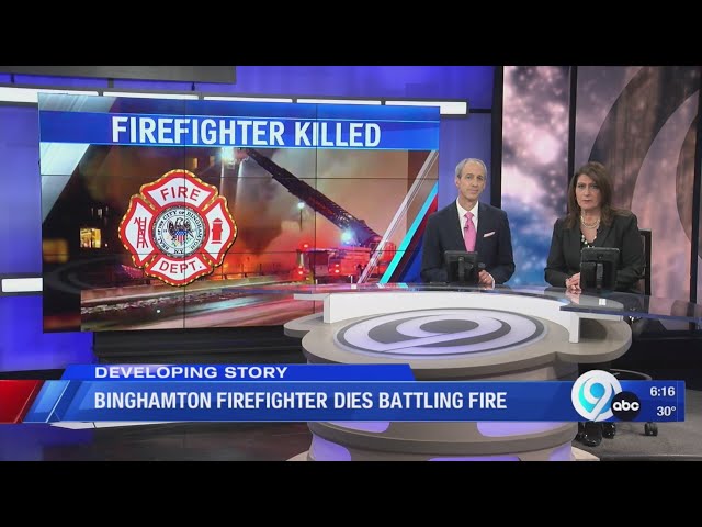 Binghamton firefighter dies battling fire