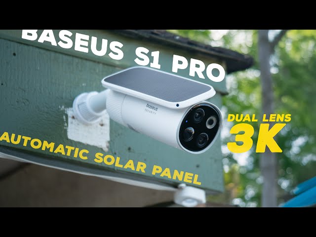 Baseus S1 Pro Dual 3k Security Camera Review - Automatic Solar Tracking!