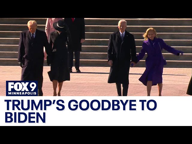 Donald Trump bids Joe Biden farewell following inauguration ceremony [RAW VIDEO]