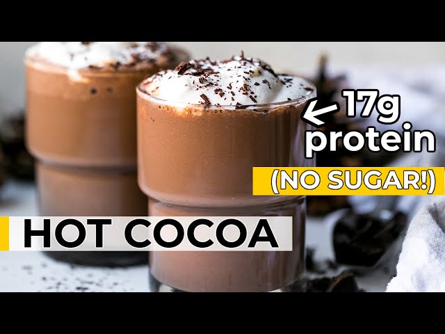 HEALTHY HOT CHOCOLATE | sugar-free, high-protein cocoa recipe