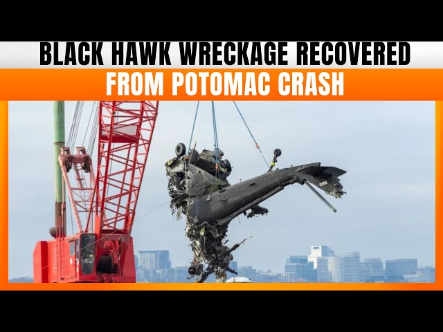 LIVE: Black Hawk Wreckage from Potomac River Collision Transported to Hangar | News9