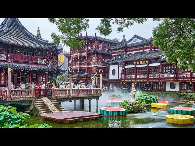 Shanghai Old Town & Yu Garden | 4K HDR Walking Tour with Ambient Sounds