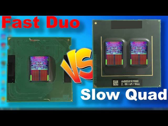 Fast Duo, Slow Quad - E8500 vs Q6600 - Which is faster?