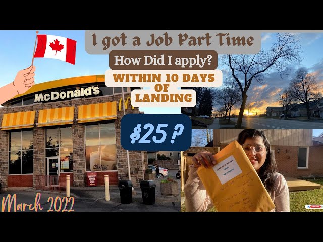 I got a part time job at McDonalds🇨🇦| Within 10 days of Landing in Canada | How did I apply? #job