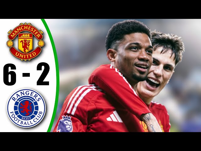 Manchester United vs Rangers 6-2 - All Goals & Highlights - 2025