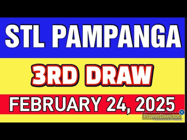 STL PAMPANGA RESULT TODAY 3RD DRAW FEBRUARY 24, 2025  8PM | MONDAY