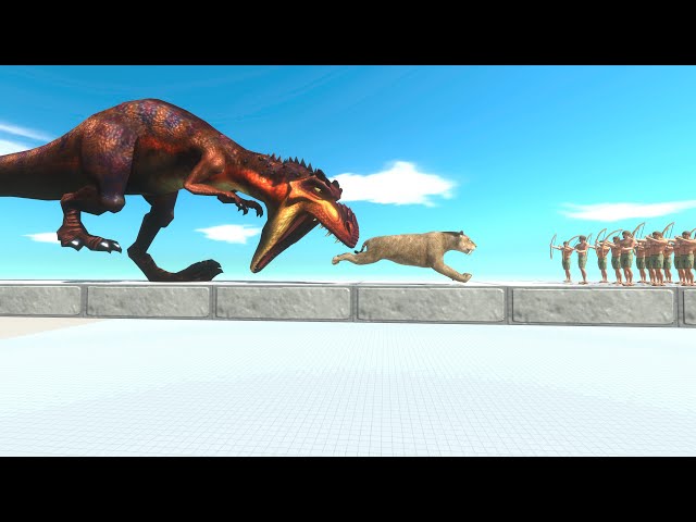 Red Dino Challenge - Animal Revolt Battle Simulator