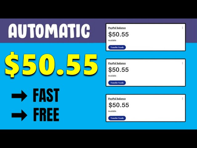 Earn $50.55+ FREE PayPal Money On Autopilot! (Make Money Online 2024)