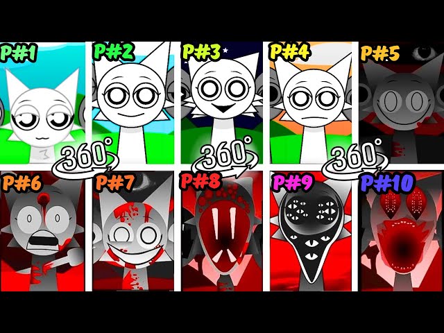 All Phases in Incredibox Sprunki in 360° VR! Phase 1 VS Phase 2 VS Phase 3 VS Phase 4 VS Phase 6-10