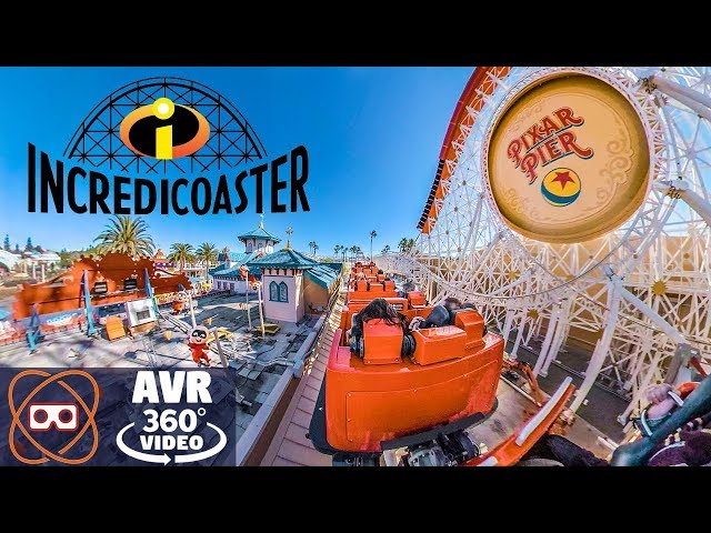 [5k 360] Incredicoaster - Incredibles Roller Coaster California Adventure