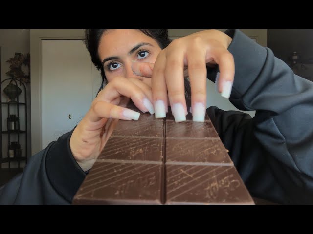 ASMR Textured Chocolate FAST tapping and scratching 🍫