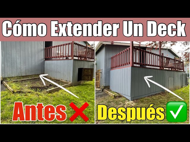 Como Extender Un Deck De Madera Existente y Ponerle Un Cobertizo de Plástico Transparente Pasó a Pso