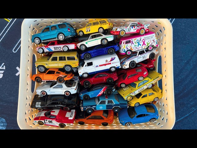 Diecast Cars Hot Wheels Premium and Mini GT in Box on Garage Map Showcase