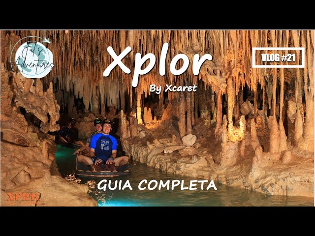 Xplor by Xcaret - GUIA COMPLETA (Tirolesas, Anfibios, Nado en Río estalactitas) vlog#21   4K